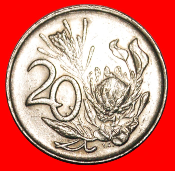  • PROTEA FLOWER: SOUTH AFRICA ★ 20 CENTS 1986! LOW START ★ NO RESERVE!   