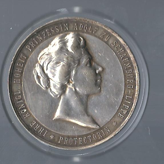  Medaillen Schaumburg Lippe 1905 Silber  sehr selten Goldankauf Koblenz Frank Maurer F924   
