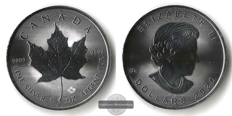  Kanada  5 Dollar  2020  Maple Leaf   FM-Frankfurt   Feinsilber: 31,1g   