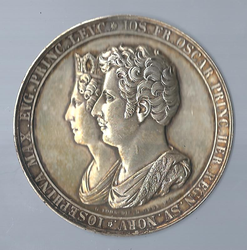  Medaillen Norwegen 1823 Silber sehr selten  107,29 Gramm Goldankauf Koblenz Frank Maurer F928   