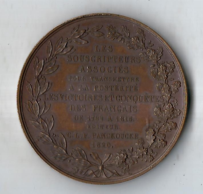  Medaillen Frankreich 1820 selten Bronze 69,109Gramm Goldankauf Koblenz Frank Maurer F929   