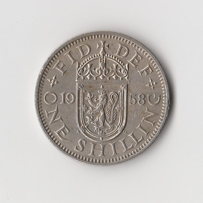  1 Shilling  Großbritannien 1958 Wappen von Schottland  (M632)   