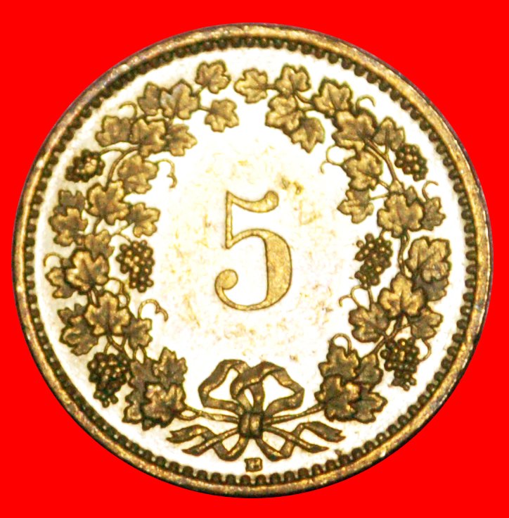 • LIBERTY (1879-2021): SWITZERLAND ★ 5 RAPPEN 1986 FILLED B! LOW START ★ NO RESERVE!