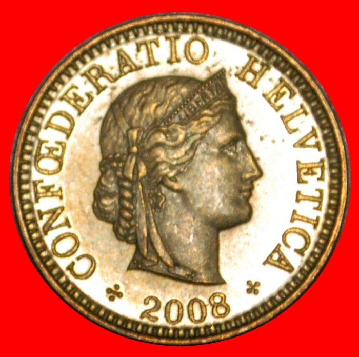  * LIBERTY (1879-2021): SWITZERLAND ★ 5 RAPPEN 2008B! DISCOVERY COIN! LOW START ★ NO RESERVE!   