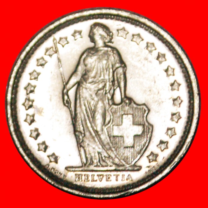 • WITHOUT STAR (1968-2021): SWITZERLAND ★ 1/2 FRANC 1974 MINT LUSTER! LOW START ★ NO RESERVE!