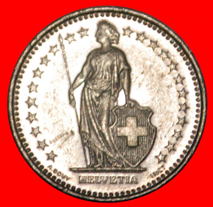  • WITH STAR (1983-2021): SWITZERLAND ★ 1/2 FRANC 1984 MINT LUSTER! LOW START ★ NO RESERVE!   