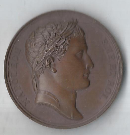  Medaillen Fankreich Napoleon 1805 38,4 Gramm Bronze RR Goldankauf Koblenz Frank Maurer F986   
