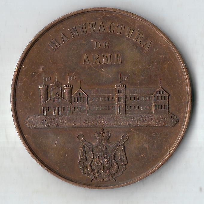  Medaillen Rumänien  1863 58,38 Gr. Bronze selten Goldankauf Koblenz Frank Maurer G17   