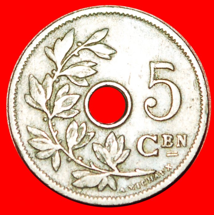  • HOLLÄNDISCHE LEGENDE: BELGIEN ★ 5 CENTIMES 1906! LEOPOLD II. (1865-1909) OHNE VORBEHALT!   