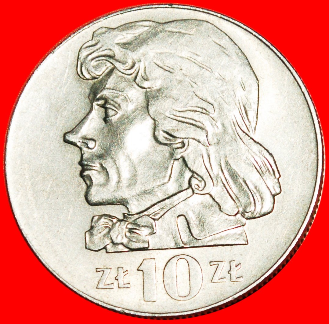 * SMALL SIZE (1969-1973): POLAND ★ 10 ZLOTYS 1972 USA HERO (1746-1817)! LOW START ★ NO RESERVE!