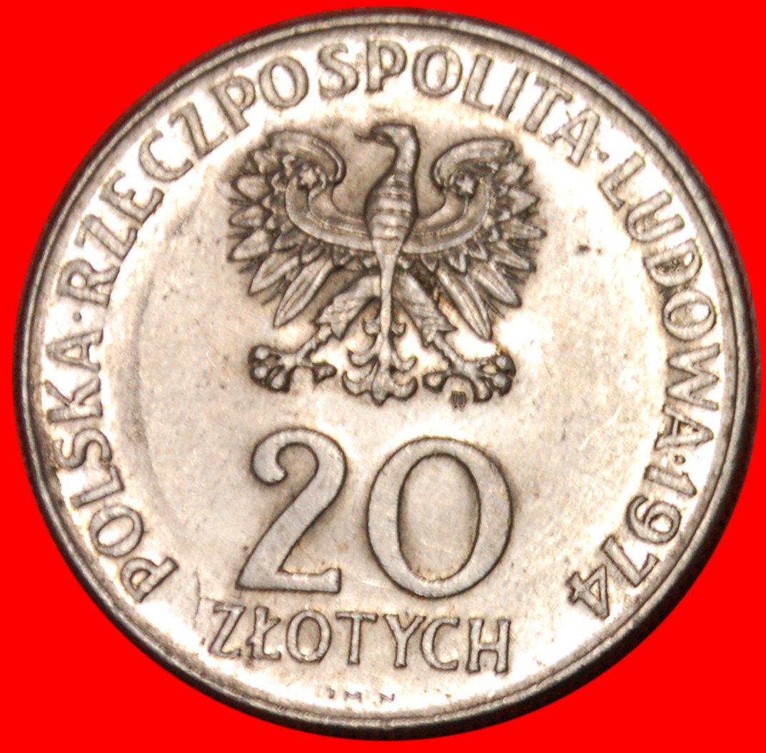  * SONNENBLUME★ POLEN ★ 20 ZLOTY 1974! OHNE VORBEHALT!   