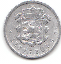  25 Centimes Luxemburg 1957  b.   