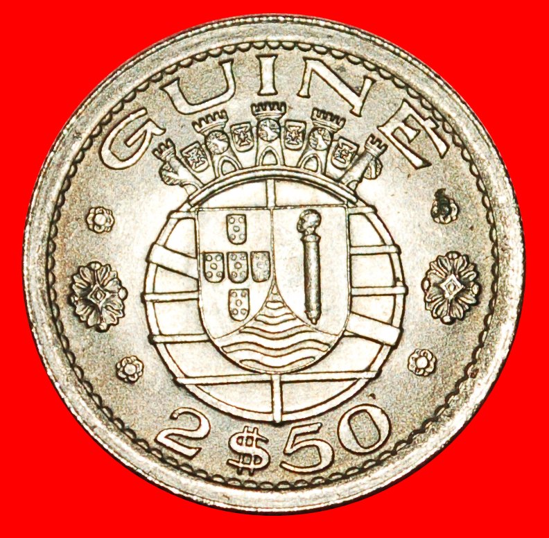  • PORTUGAL: GUINEA ★ 2.5 ESCUDOS 1952 UNCOMMON! ALFONSO V (1438-1481) LOW START ★ NO RESERVE!   