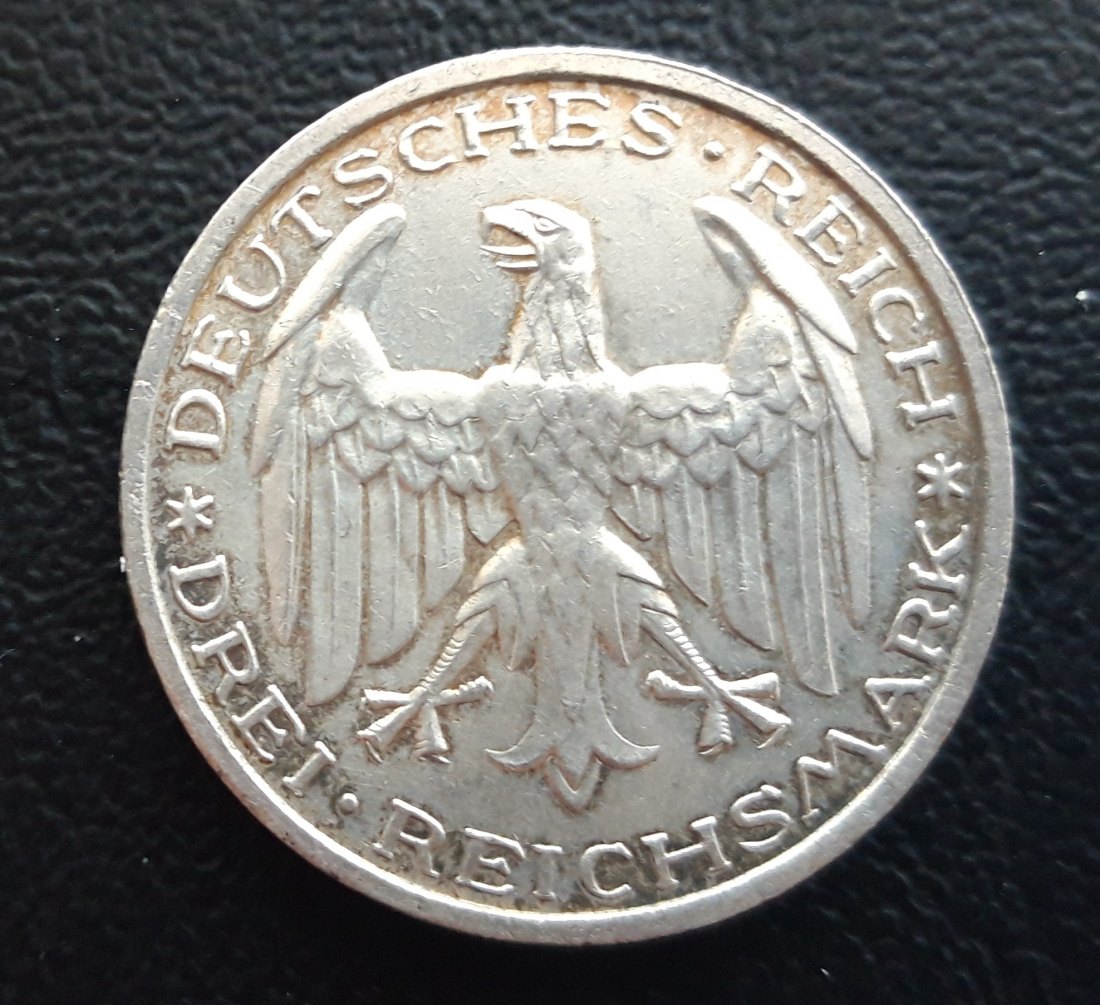 Deutschland - Weimar Rheinlande 3 Reichmark Uni Marburg 1927 A vz