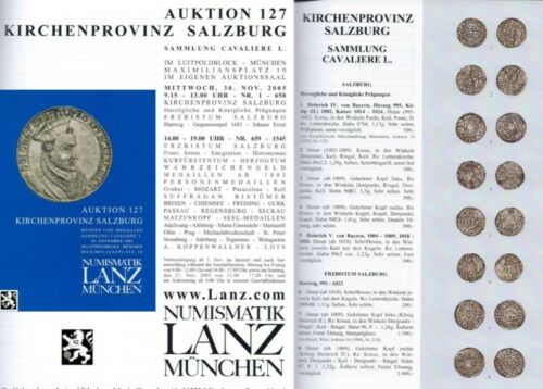  Lanz Auktion 127 Kirchenprovinz Salzburg - Münzen der Sammlung Cavaliere L.   