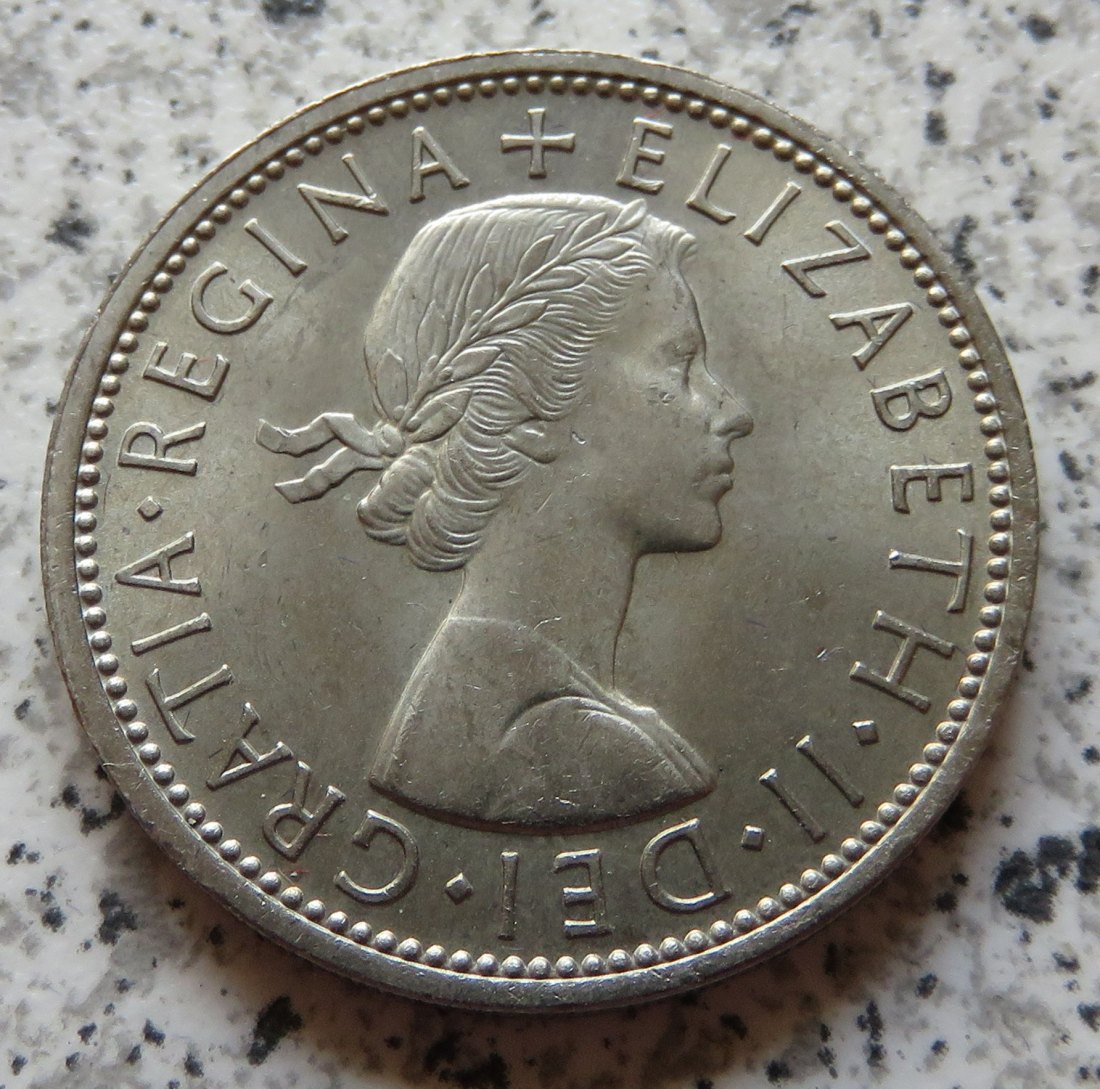  Großbritannien 2 Shillings 1966 funz/unz (2)   