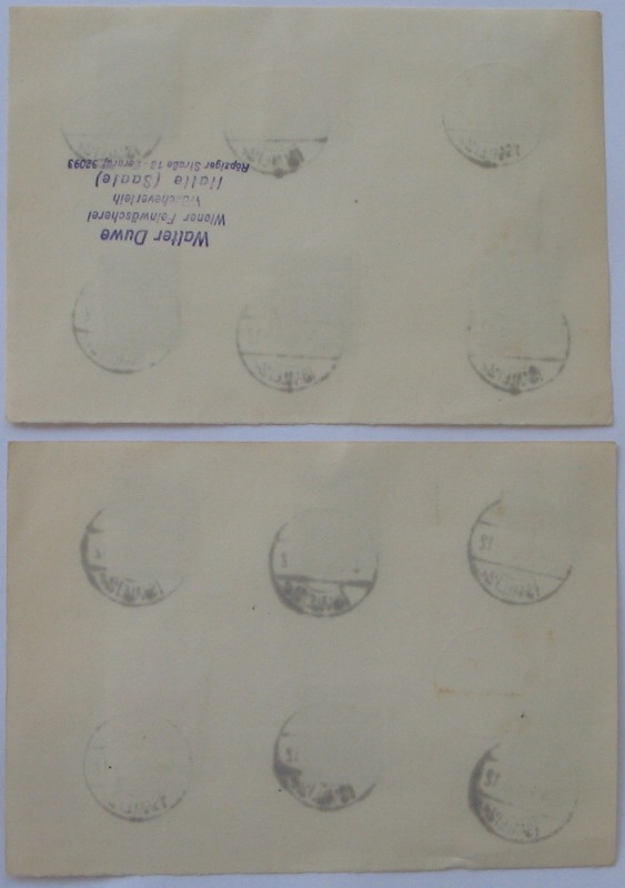  1945/1946, Germany, Soviet Occupation of Saxony, 2 Philatelic sheets with stamp series: Coat of Arms   