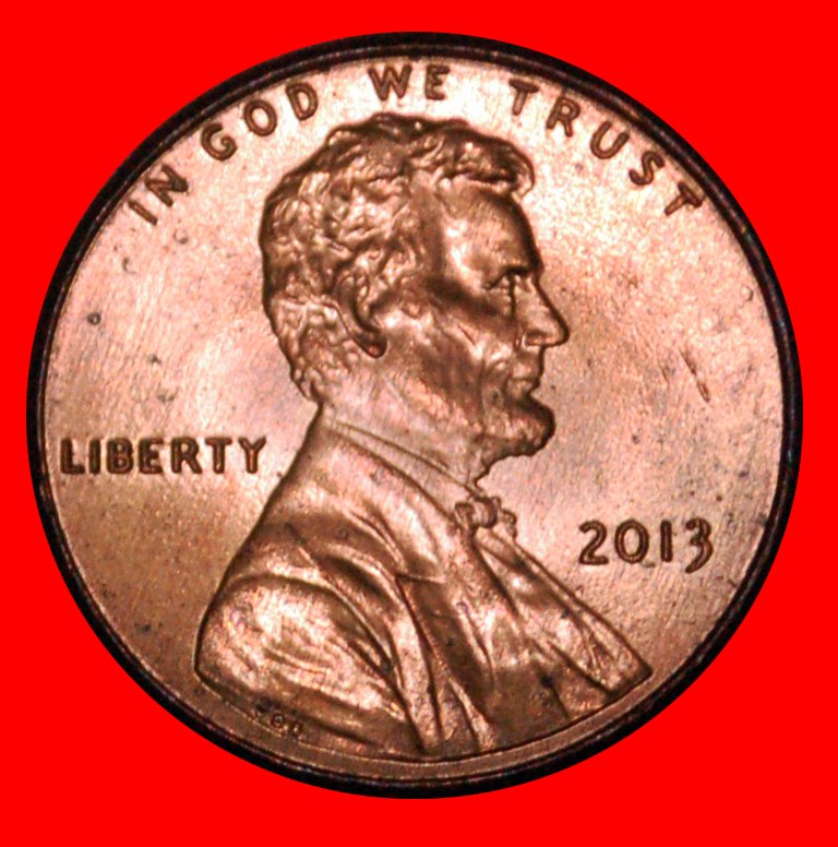  • SCHILD (2010-2020): USA ★ 1 CENT 2013 STG STEMPELGLANZ! LINCOLN (1809-1865) OHNE VORBEHALT!   