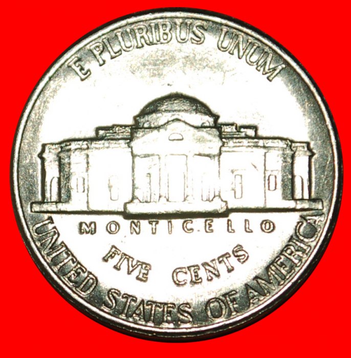  • MONTICELLO (1938-2003): USA★5 CENTS 1987P MINT LUSTER! Jefferson 1801-1809 LOW START ★ NO RESERVE!   