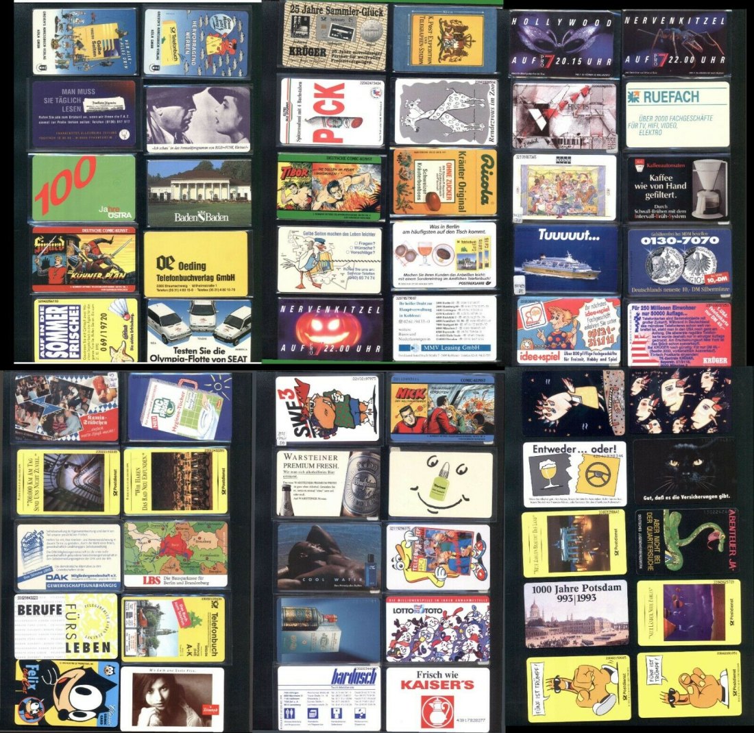  AUSWAHL S Karten 1991-1993 alle Voll / Mint / **ab Karte 5 Versand kostenlos   