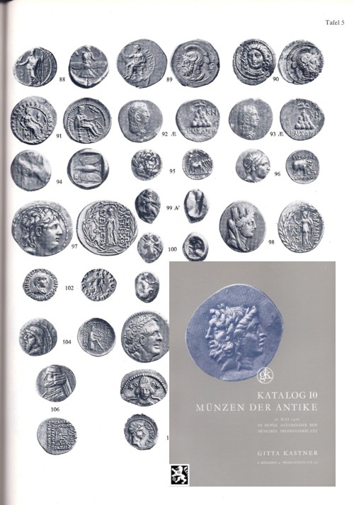  Kastner (München) Auktion 10 (1976) Münzen Antike - Römische Republik & Kaiserzeit / Griechen Byzanz   