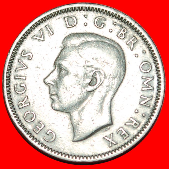  • SCOTTISH CREST: UNITED KINGDOM ★ 1 SHILLING 1947 GEORGE VI (1936-1952)! LOW START ★ NO RESERVE!   