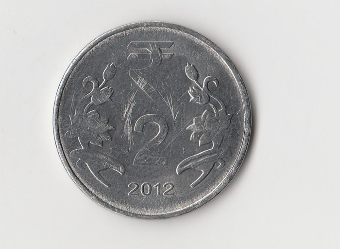 2 Rupees Indien 2012 ohne Münzzeichen (M637)   