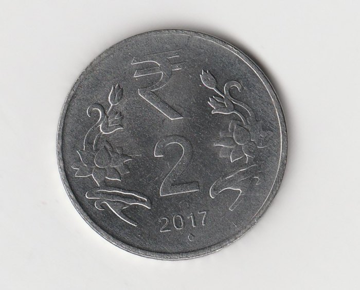  2 Rupees Indien 2017 mit Raute unter der Jahreszahl (M638)   