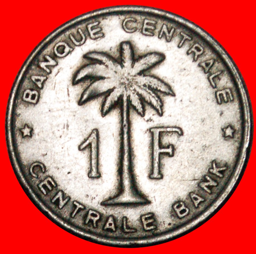  • PALMTREE (1957-1960): BELGIAN CONGO - RUANDA-URUNDI ★ 1 FRANC 1957! LOW START ★ NO RESERVE!   