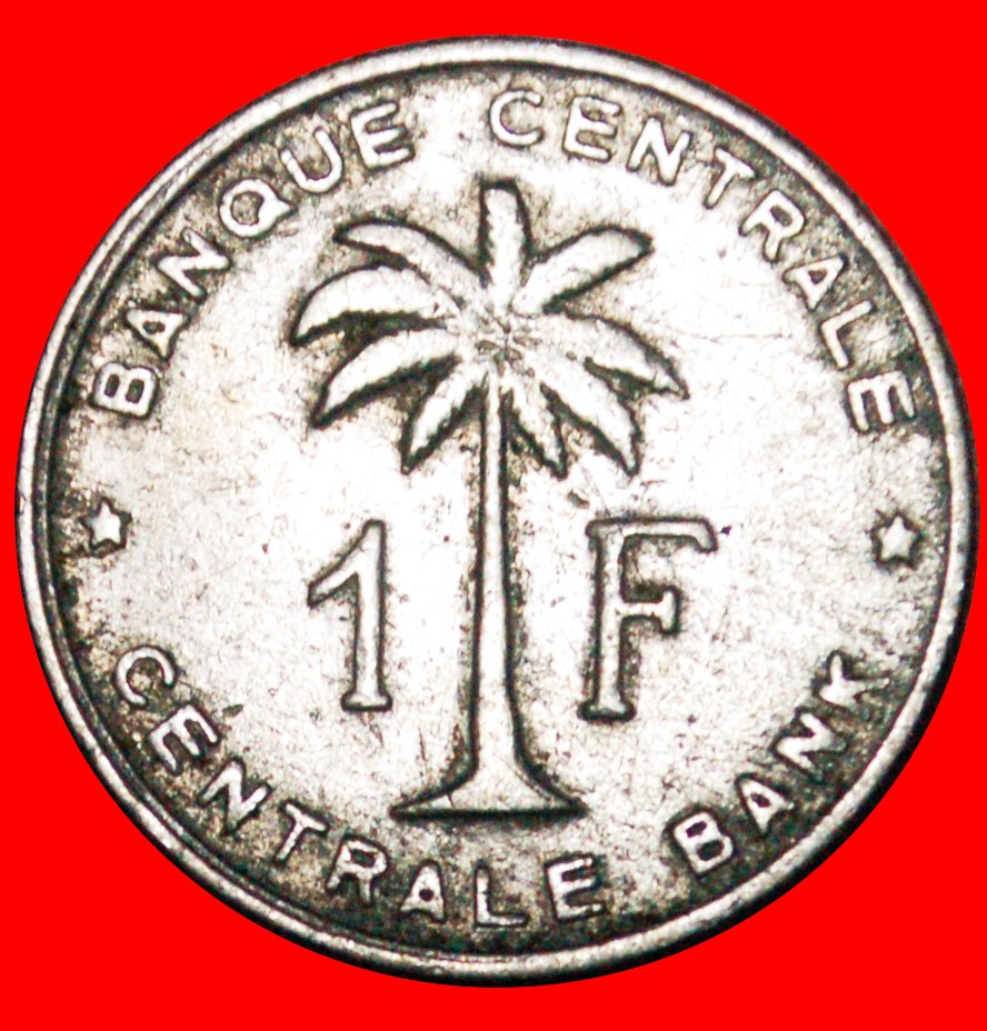  • PALMTREE (1957-1960): BELGIAN CONGO - RUANDA-URUNDI ★ 1 FRANC 1960! LOW START ★ NO RESERVE!   