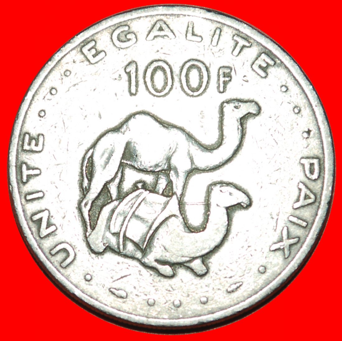  • KAMELE FRANKREICH (1977-2017): DSCHIBUTI  ★ 100 FRANCS 1977! OHNE VORBEHALT!   