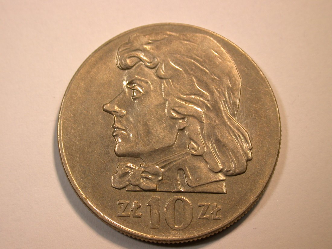 F11 Polen 10 Zloty 1973 in f.vz Originalbilder