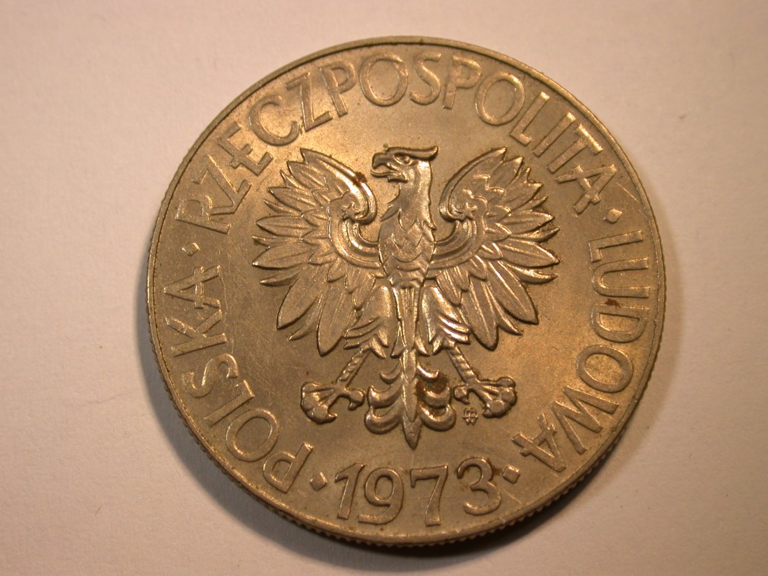  F11  Polen  10 Zloty 1973 in f.vz  Originalbilder   