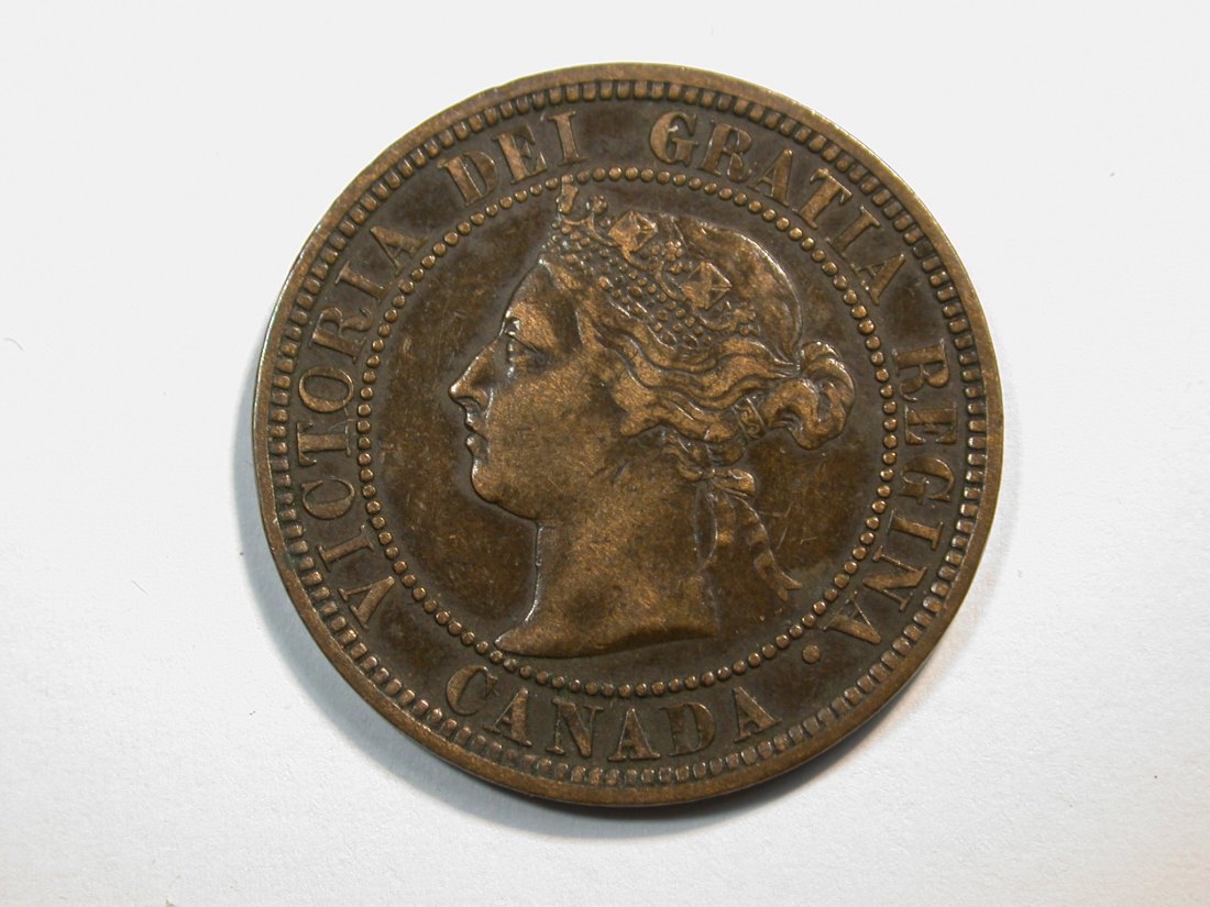  F11  Kanada 1 Cent 1888 Victoria in ss (VF)   Originalbilder   