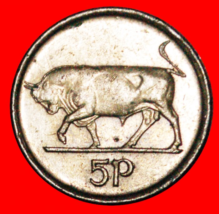  • STIER (1992-2000): IRLAND ★ 5 PENCE 1993 VZGL STEMPELGLANZ! OHNE VORBEHALT!   