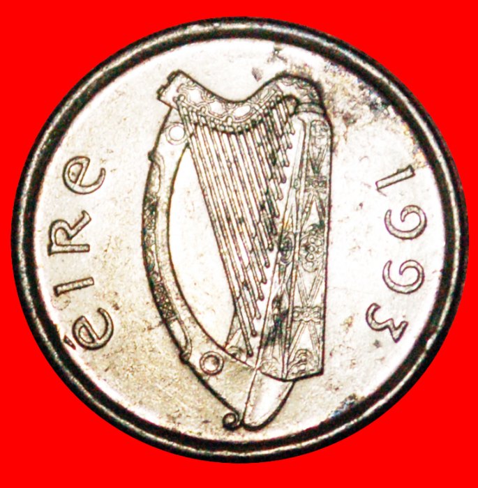  • STIER (1992-2000): IRLAND ★ 5 PENCE 1993 VZGL STEMPELGLANZ! OHNE VORBEHALT!   