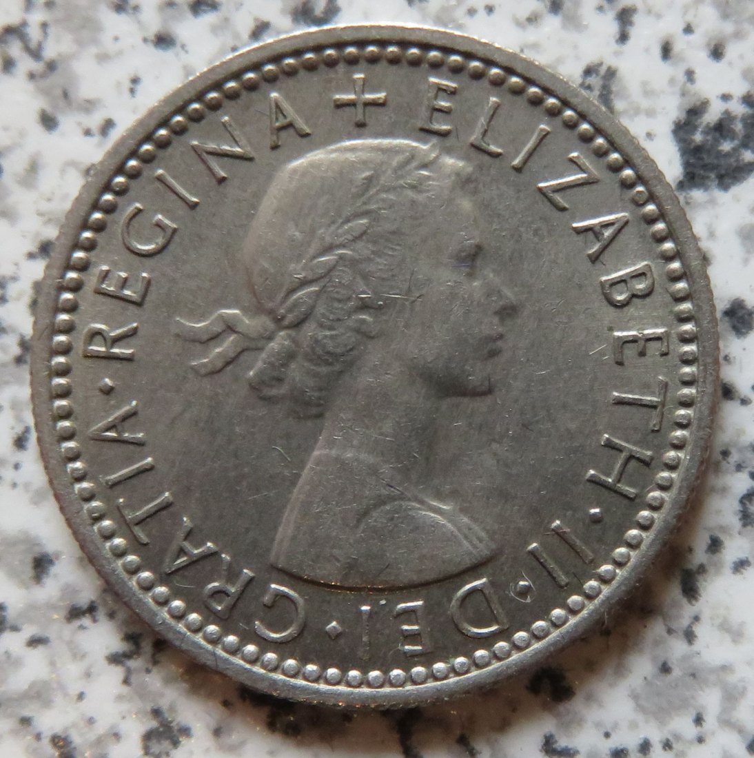  Großbritannien 6 Pence 1958, funz/unz   