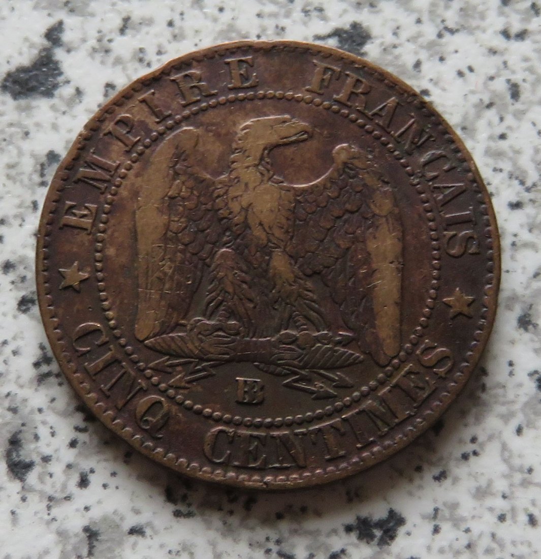  Frankreich 5 Centimes 1864 BB   