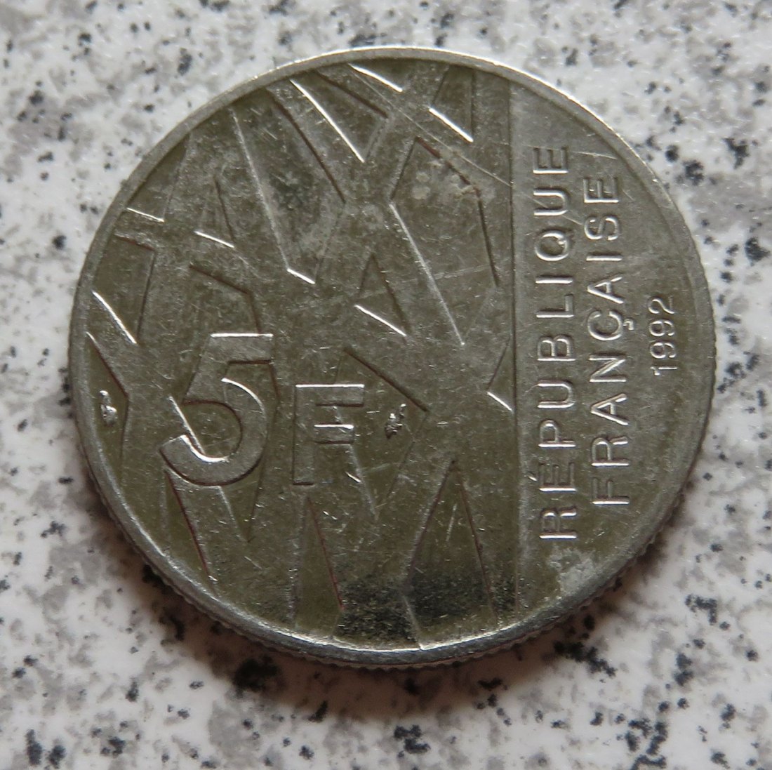  Frankreich 5 Francs 1992   