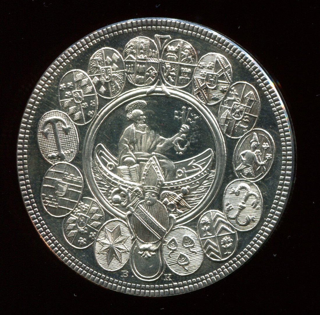 Medaille aus 1000 Ag ca. 28,86 g und 42 mm
