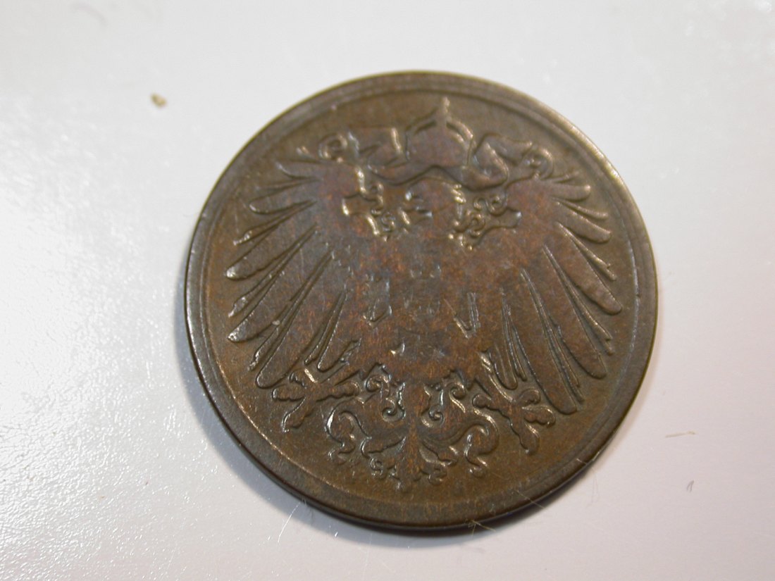  F12 KR  1Pfennig 1899 J  in schön   Originalbilder   