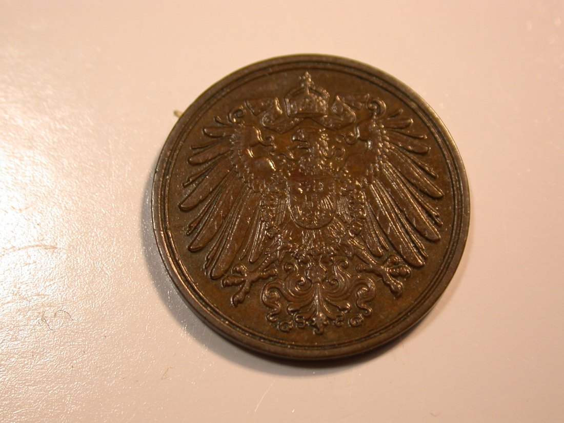  F12 KR  1Pfennig 1900 G in ss-vz  Originalbilder   