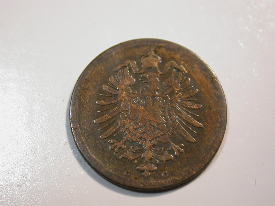  F12 KR  1 Pfennig 1889 G in s-ss   Originalbilder   