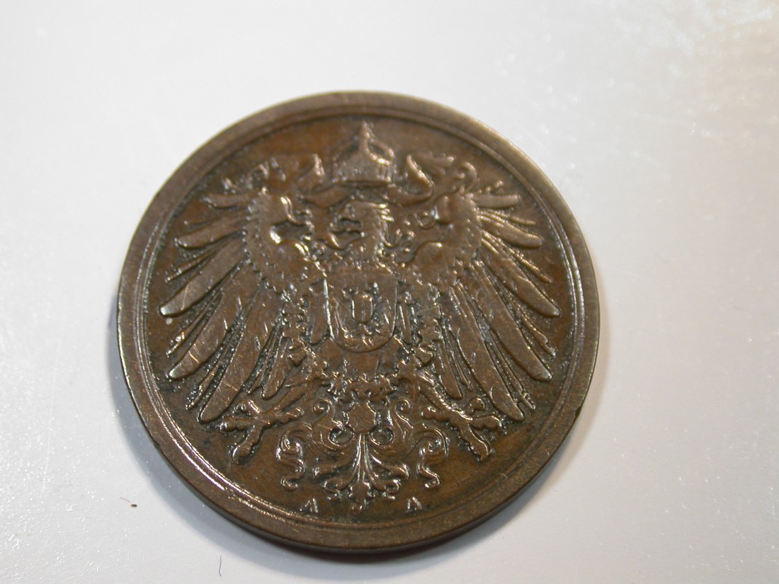  F12 KR  2 Pfennig  1906 A in ss+   Originalbilder   