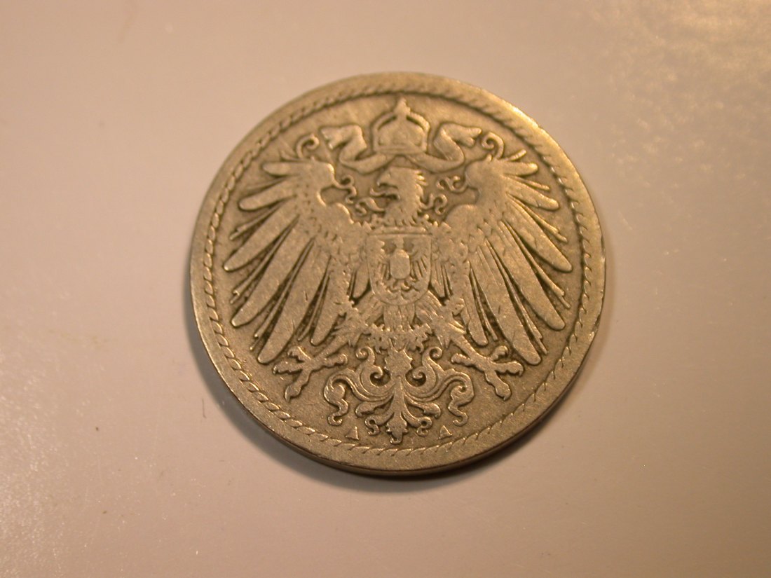  F12 KR  5 Pfennig  1893 A  in f.ss  Originalbilder   