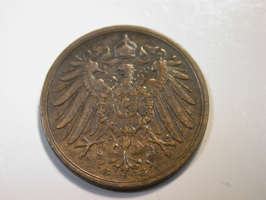  F12 KR  2 Pfennig  1906 G in f.ss/ss   Originalbilder   