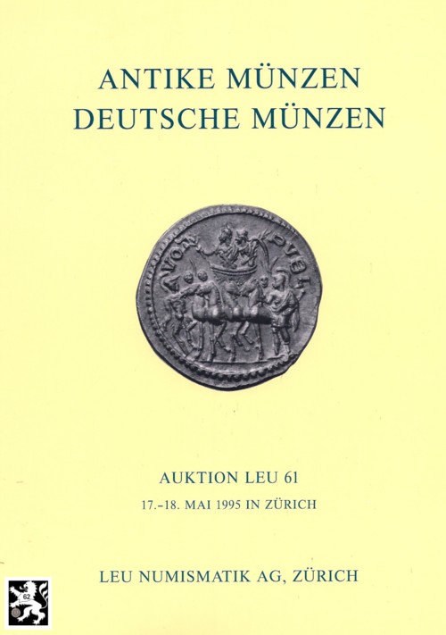  Bank Leu /LHS Numismatik (Zürich) 61 (1994) Antike / Münzen Bayern / Preussen aus Sammlung Mader   