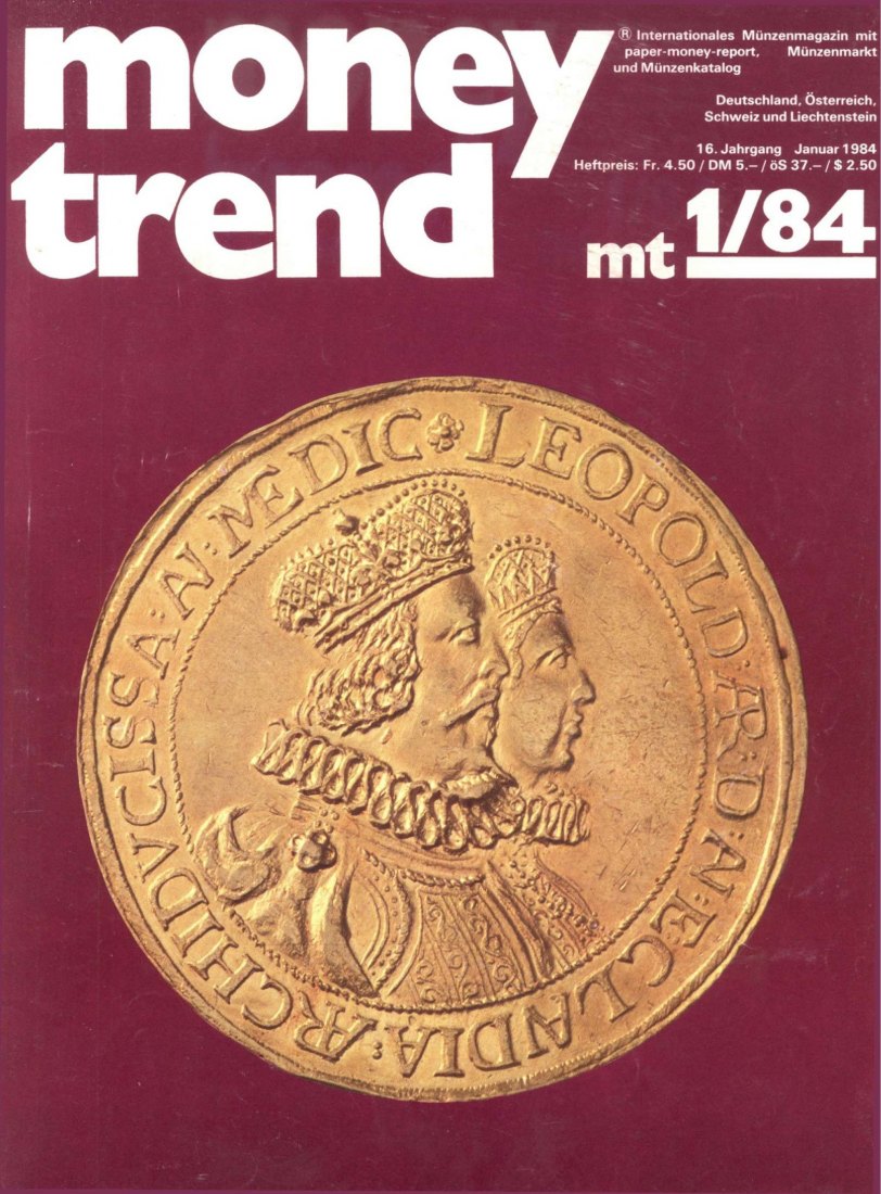  Money Trend 1/1984 - ua Dynasten-Brakteaten - Die Kronenfrage. Waldenburger Herren   