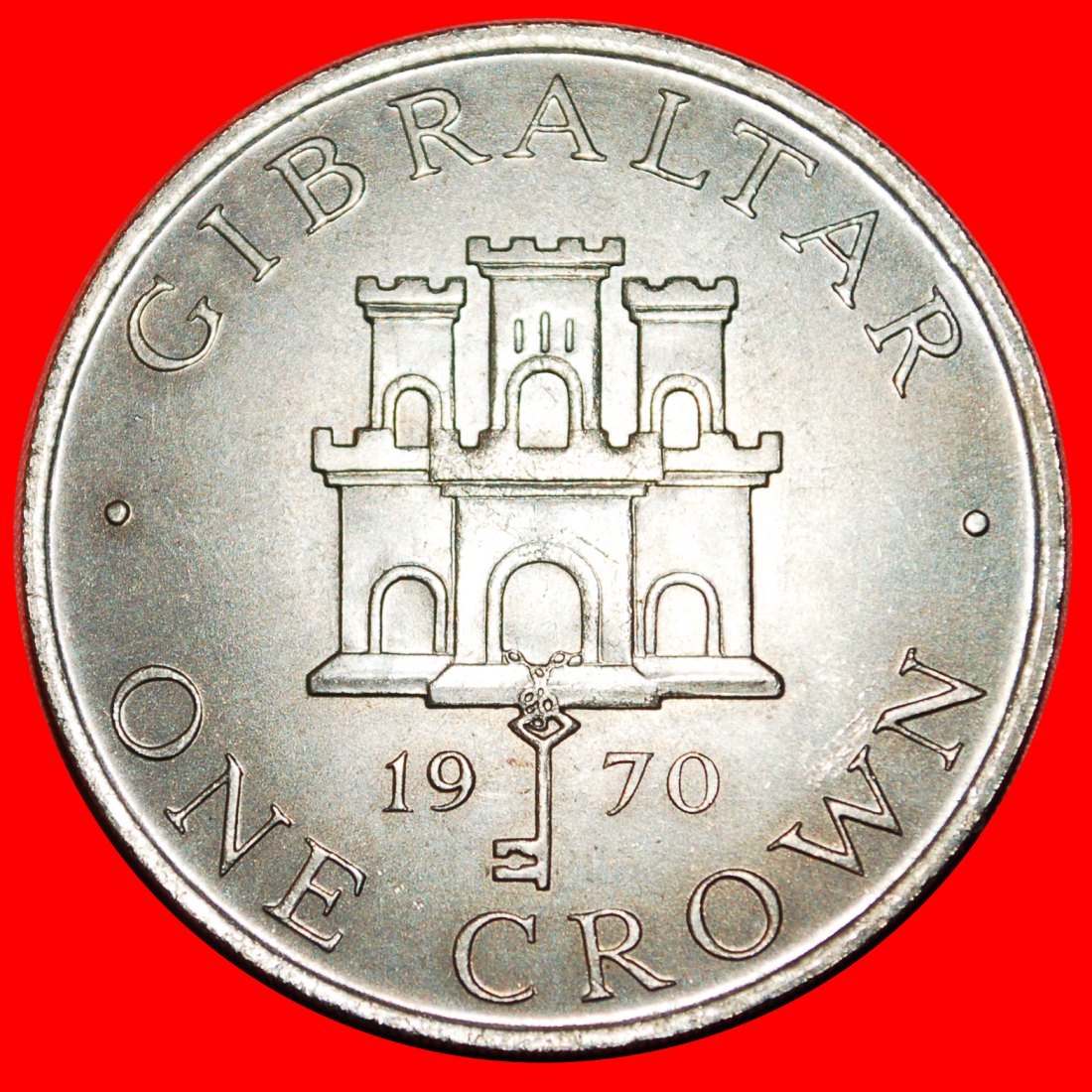  • KEYS: GIBRALTAR ★ CROWN 1970! LOW START ★ NO RESERVE!   