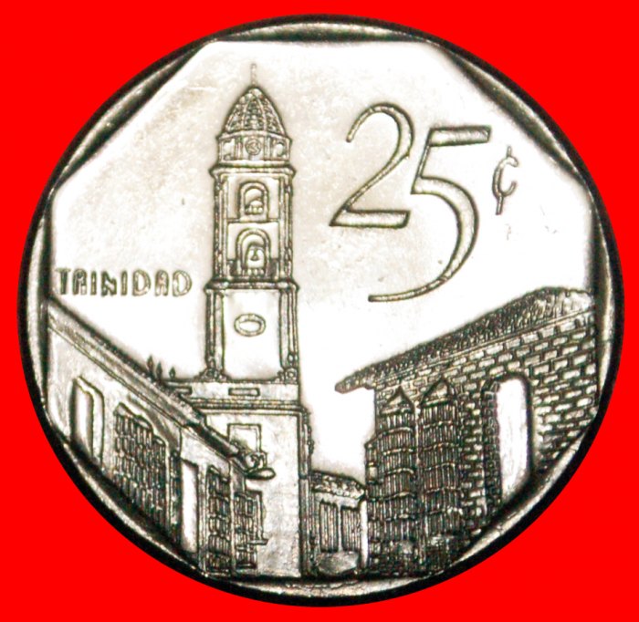  • TRINIDAD: KUBA ★ 25 CENTAVOS 2002 ↑↓ CONVERTIBLE PESO VZGL STEMPELGLANZ! OHNE VORBEHALT!   